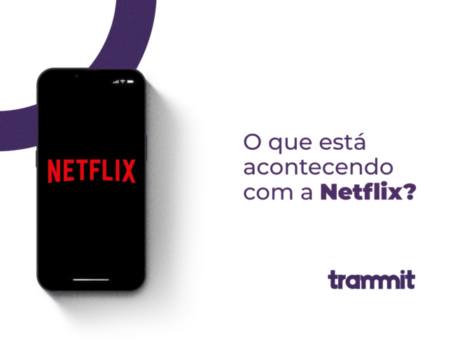 Um celular com o Logotipo do Aplicativo Netflix.
